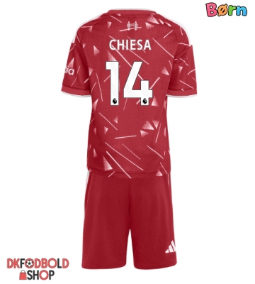 Liverpool Federico Chiesa #14 Hjemmebanesæt Børn 2026-27 Kort ærmer (+ korte bukser)